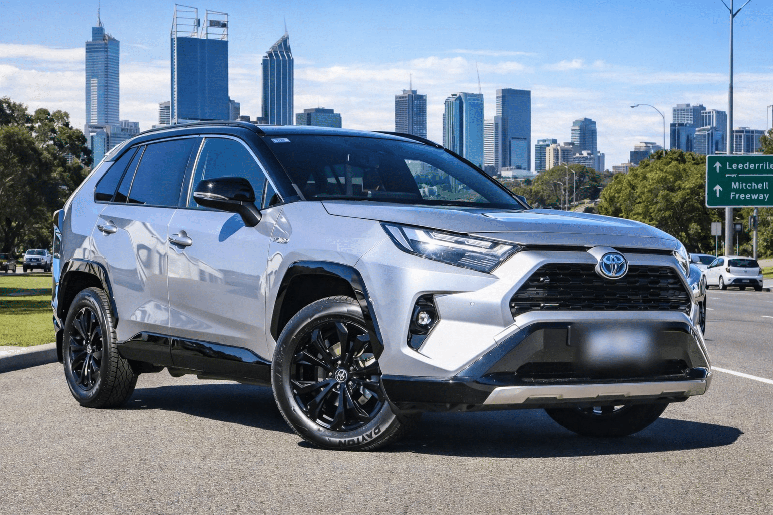 Toyota RAV4 Hybrid photographed on a Perth road illustrating the weekly cost of RAV4 Hybrid for full-time drivers
