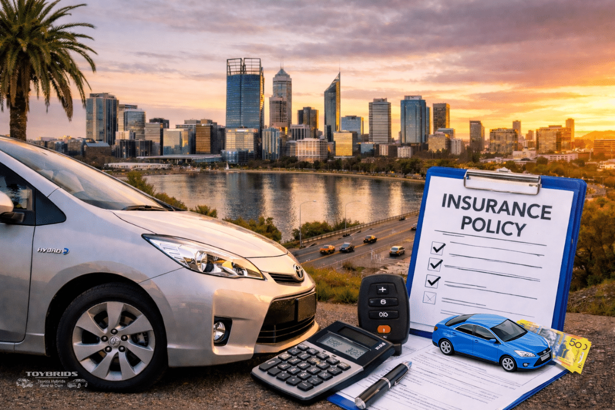 Toyota hybrid in Perth with insurance documents – insuring your car in Perth guide